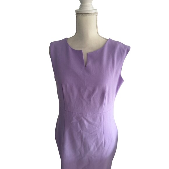 KASPER Light Purple Lavender Pencil Dress Size 8 - Picture 4 of 8